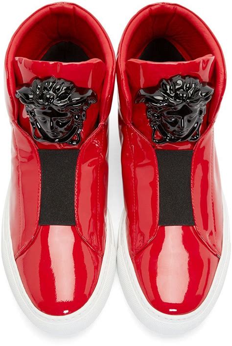 versus versace medusa high top trainers